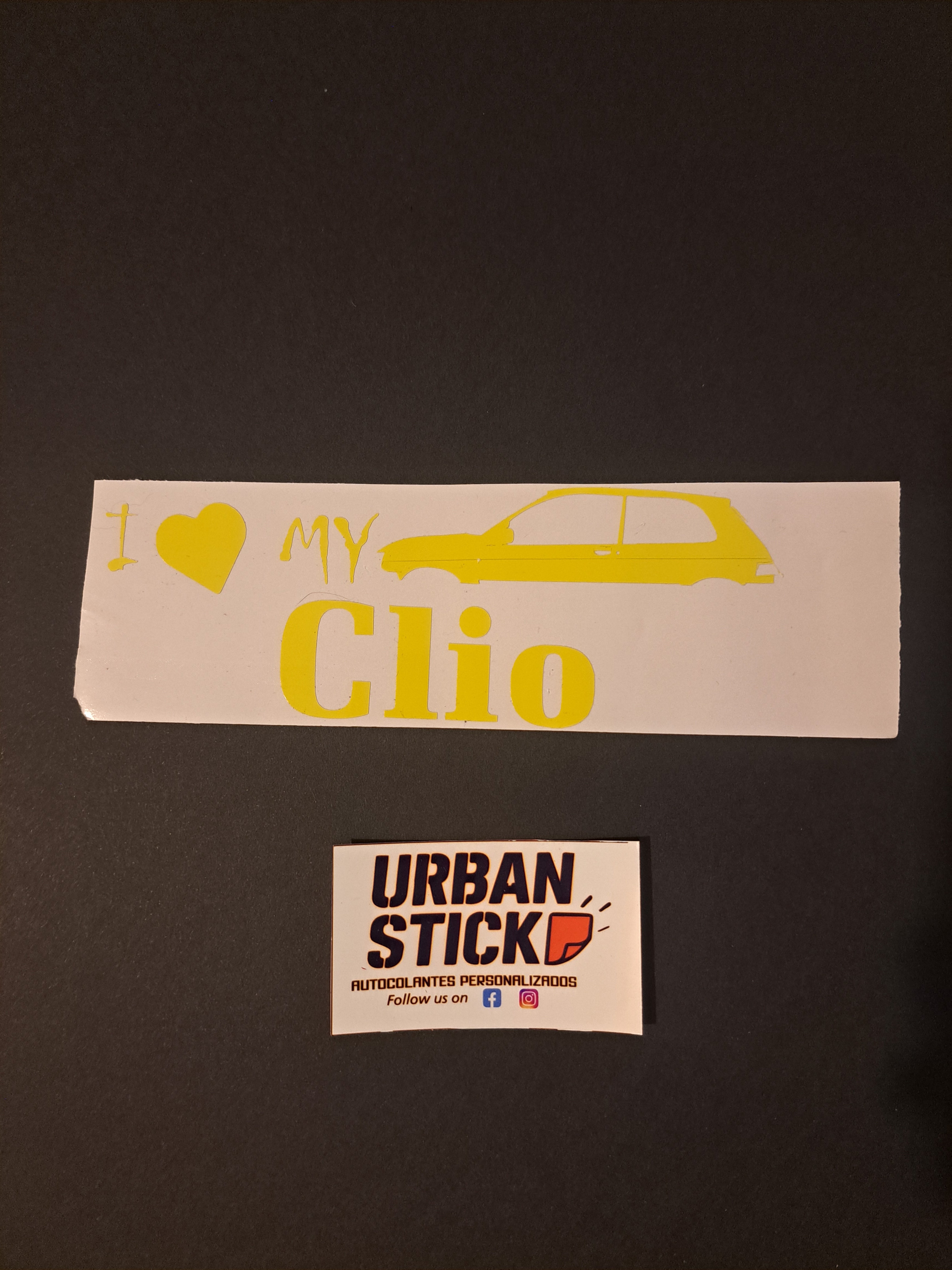 Autocolante "I LOVE MY CLIO"