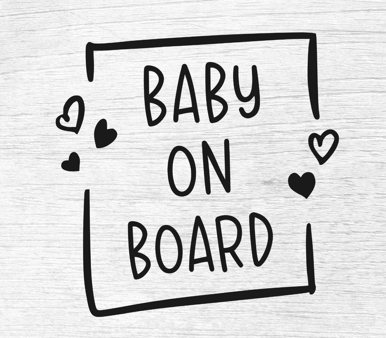 Autocolante "BABY ON BOARD1"