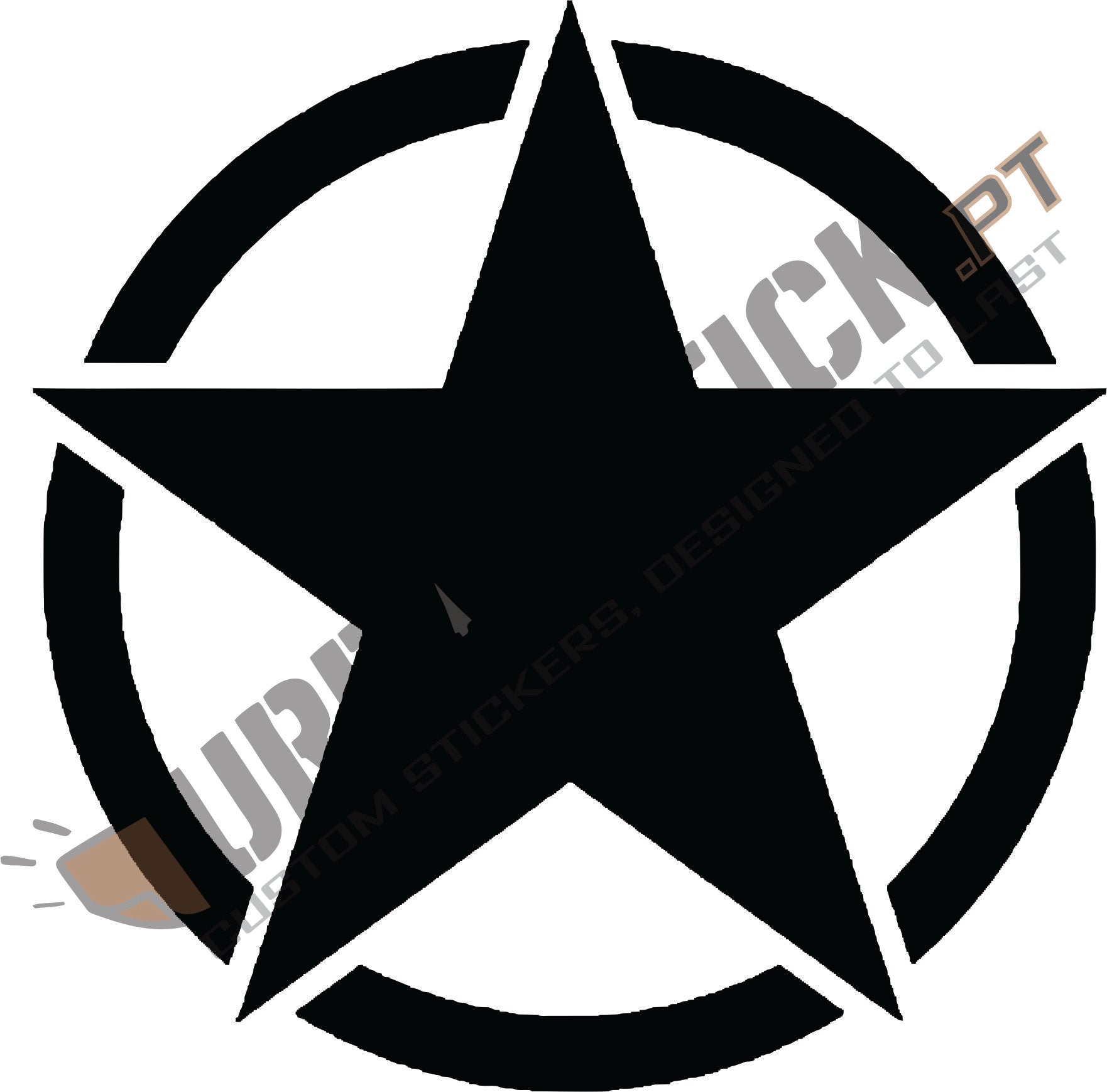 Autocolante "ESTRELA MILITAR"