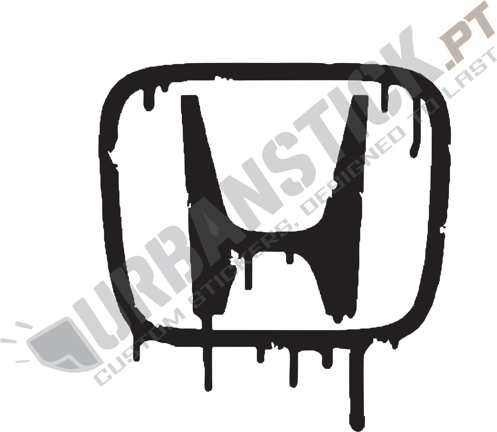 Autocolante "HONDA LOGO MELTING"