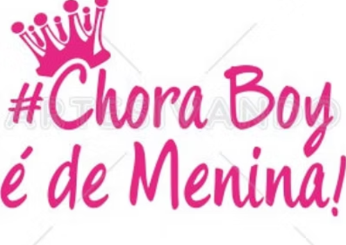 Autocolante "CHORA BOY, É DE MENINA"