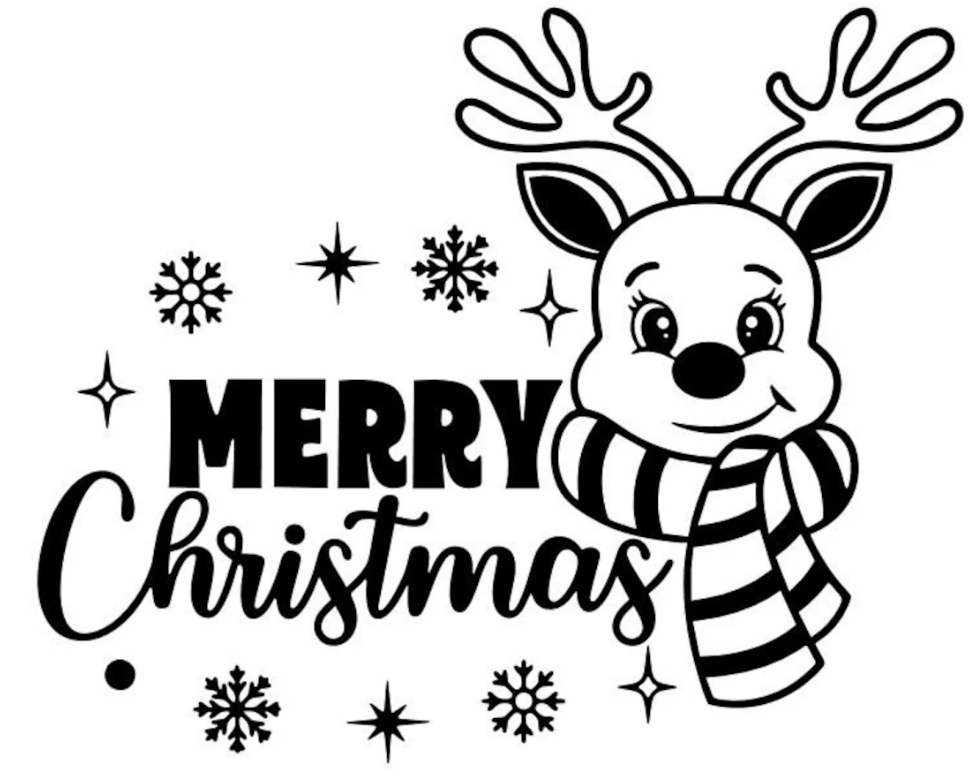 Autocolante "MERRY CHRISTMAS" 2