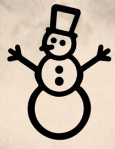 Autocolante "BONECO DE NEVE"