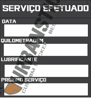 Autocolante "SERVIÇO EFETUADO"