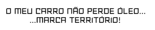Autocolante "NÃO PERDE ÓLEO"