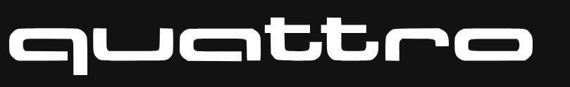 Autocolante réplica Audi "QUATTRO"